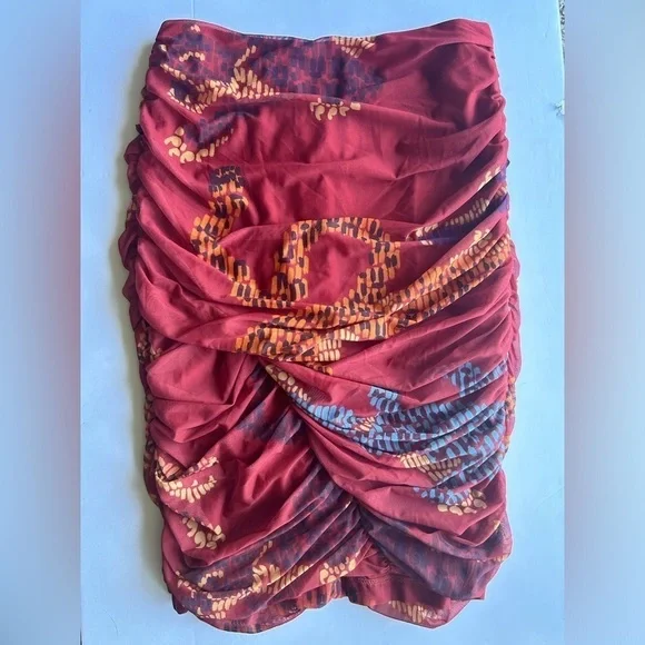 Farm Rio Ruched Mini Skirt - Picture 4 of 6